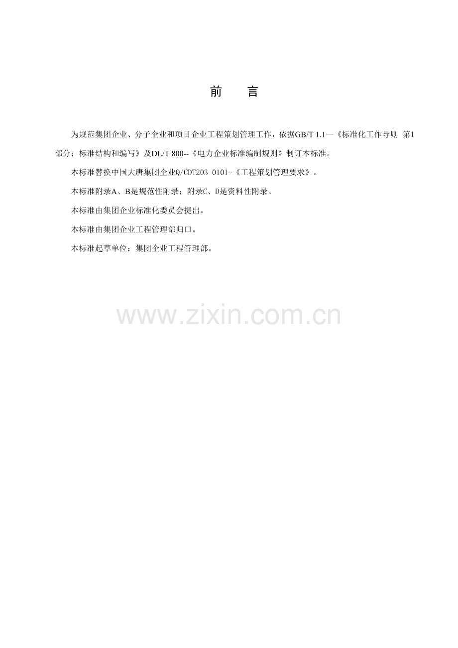 中国大唐集团公司电力综合项目工程专业策划管理详细规定.docx_第3页