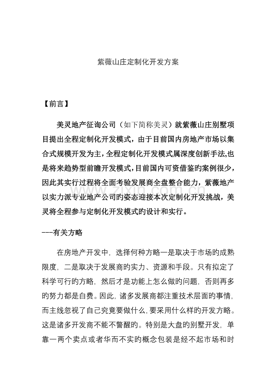 山庄定制化开发专题方案.docx_第1页