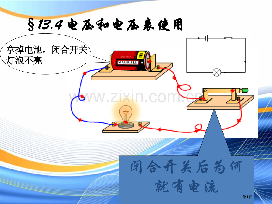 名校联盟江苏省太仓市第二中学九年级物理复习四电压和电压表的使用省公共课一等奖全国赛课获奖课件.pptx_第1页