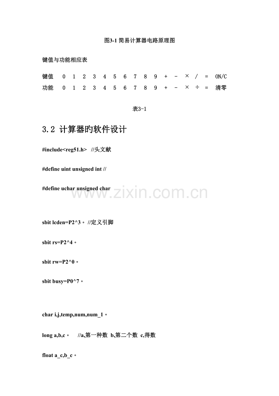 单片机的计算器设计专题方案完整.docx_第2页