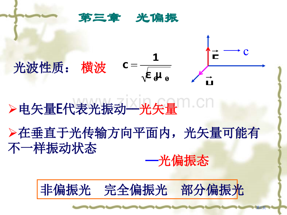 大学物理光的偏振省公共课一等奖全国赛课获奖课件.pptx_第1页