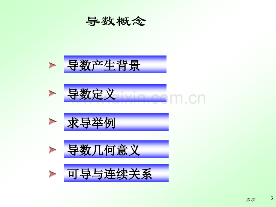 微积分导数的概念及运算法则ppt课件市公开课一等奖百校联赛特等奖课件.pptx_第3页