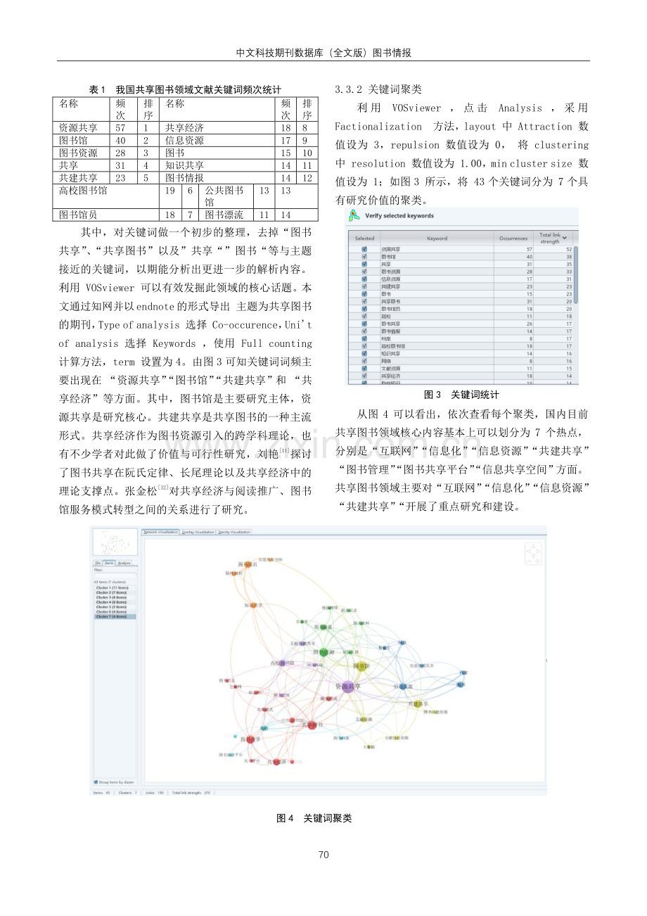 基于 VOSviewer 的共享图书研究热点可视化分析.pdf_第3页