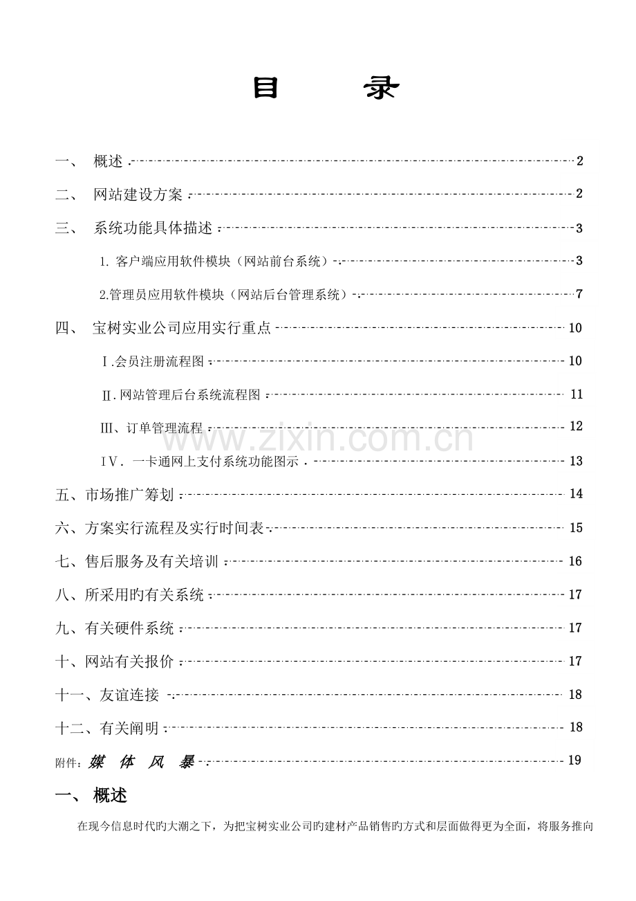 公司网站建设专题方案模板.docx_第1页