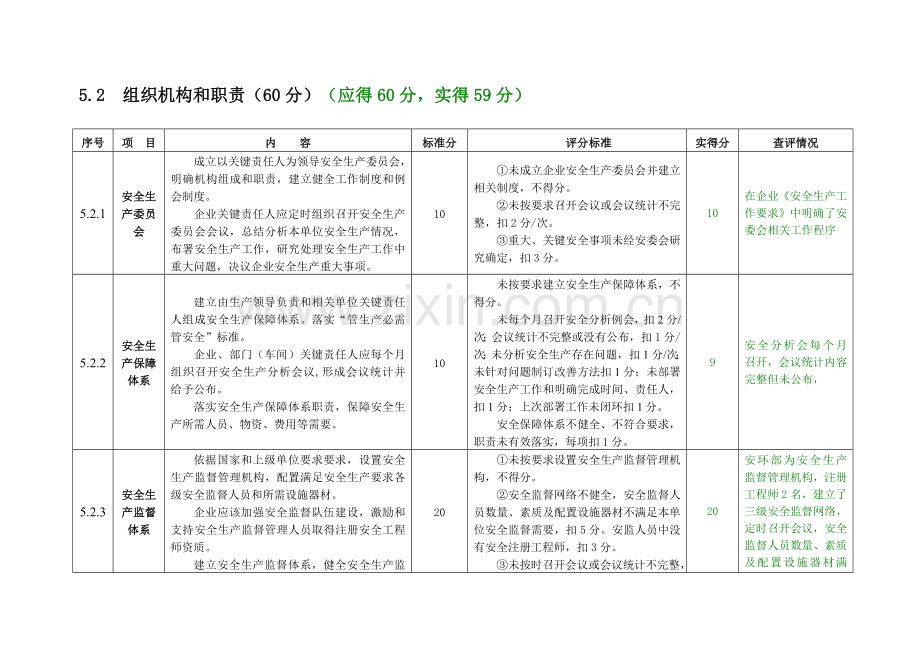 发电有限责任公司安全生产基础标准化专业查评情况表.doc_第2页