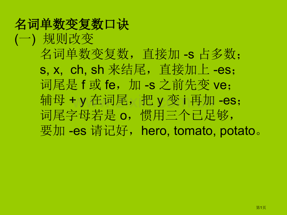 名词变复数和练习题省公共课一等奖全国赛课获奖课件.pptx_第1页