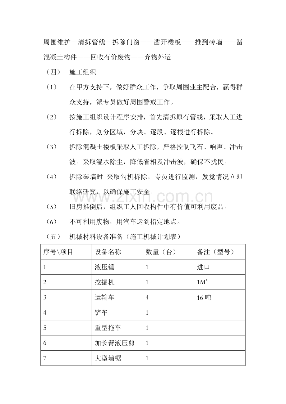 房屋拆除综合重点工程综合标准施工组织设计.doc_第3页