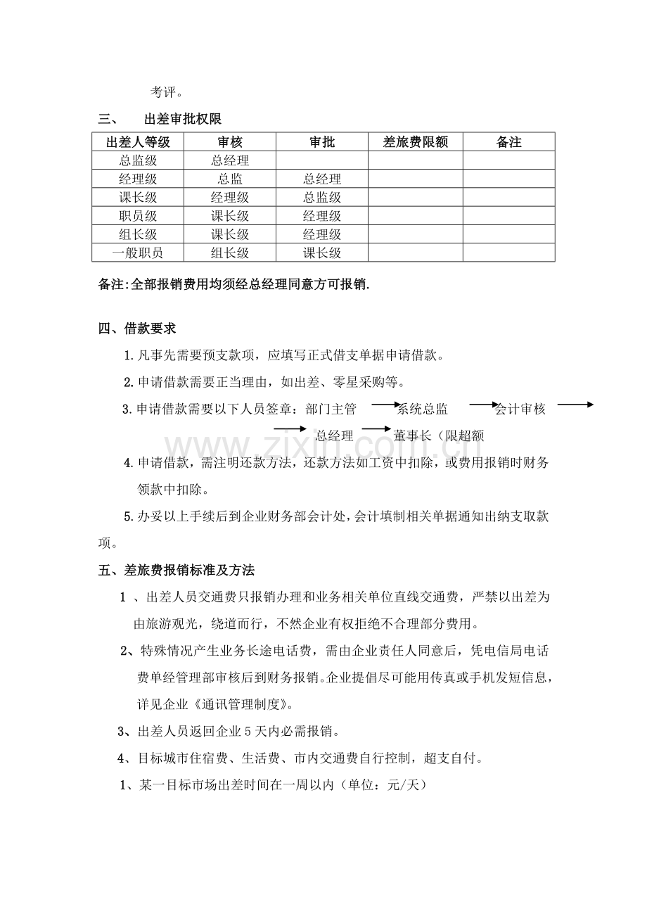 万帝华销售部出差管理新规制度.doc_第2页