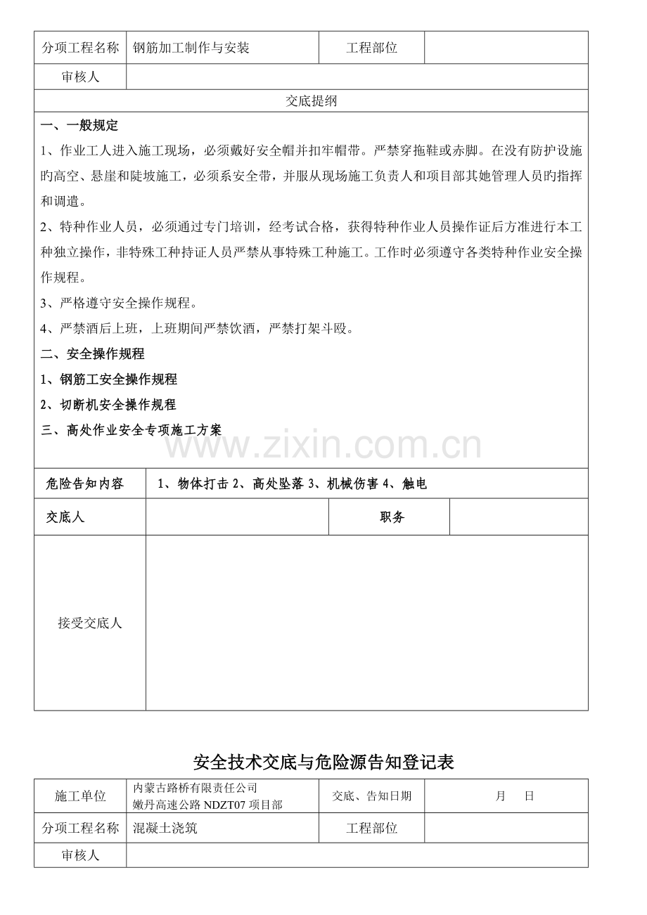 安全重点技术交底与危险源告知记录表.docx_第3页