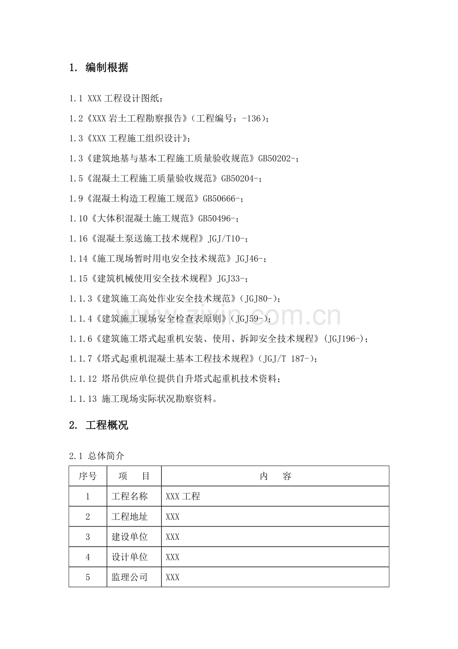 塔吊基础综合项目施工专项方案样稿.doc_第2页