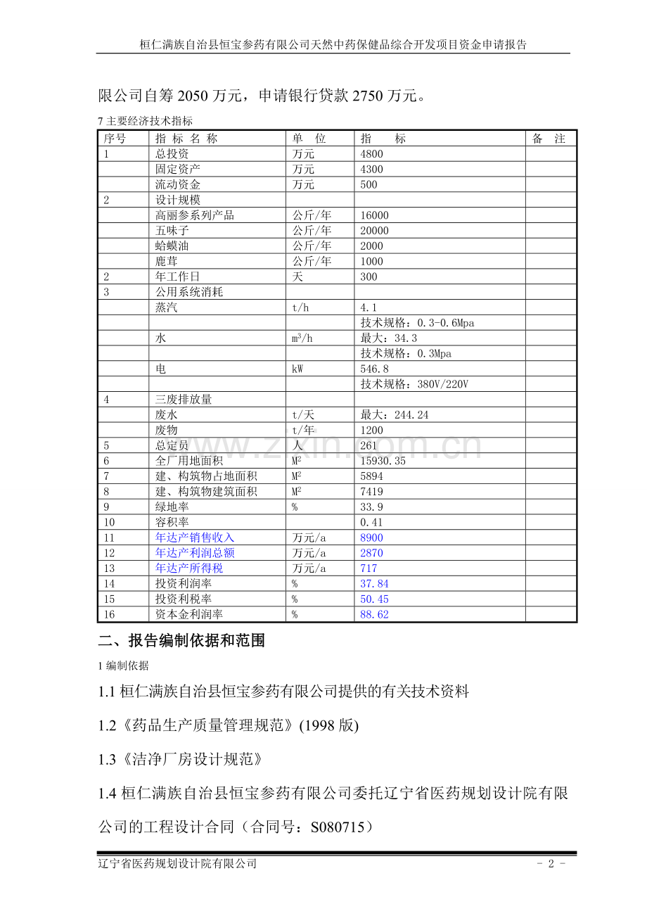 天然中药保健品综合开发项目建设可行性研究报告.doc_第2页