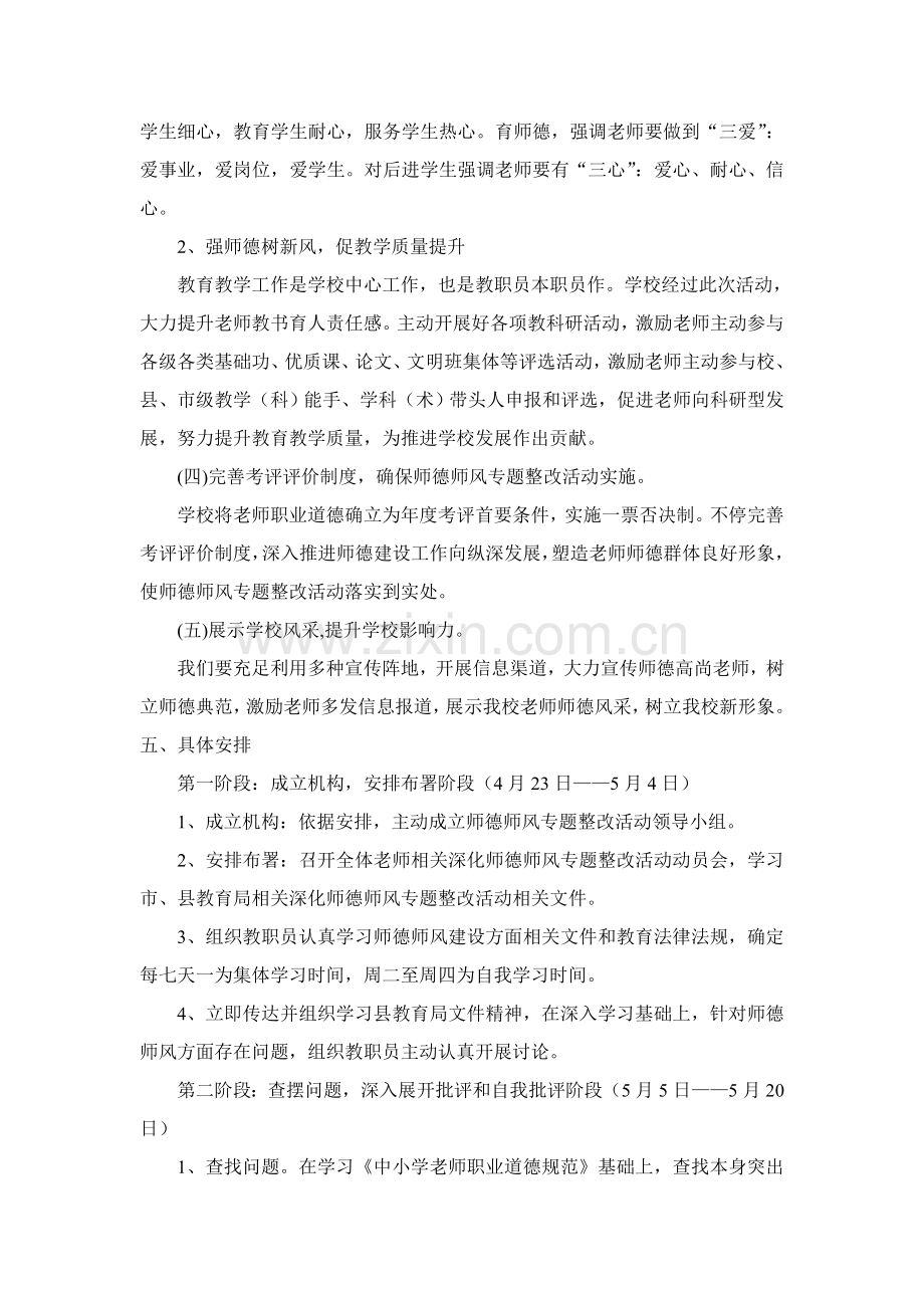 小学师德师风建设实施专项方案.doc_第3页