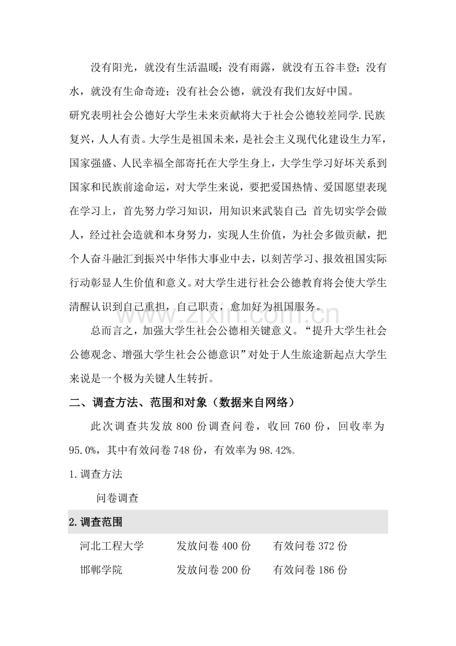 大学生社会公德状况调查分析报告.doc_第3页