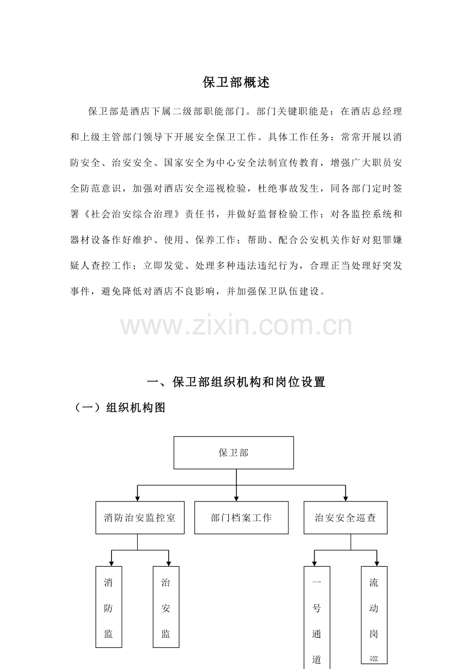 大酒店保卫部管理实务模板.doc_第1页