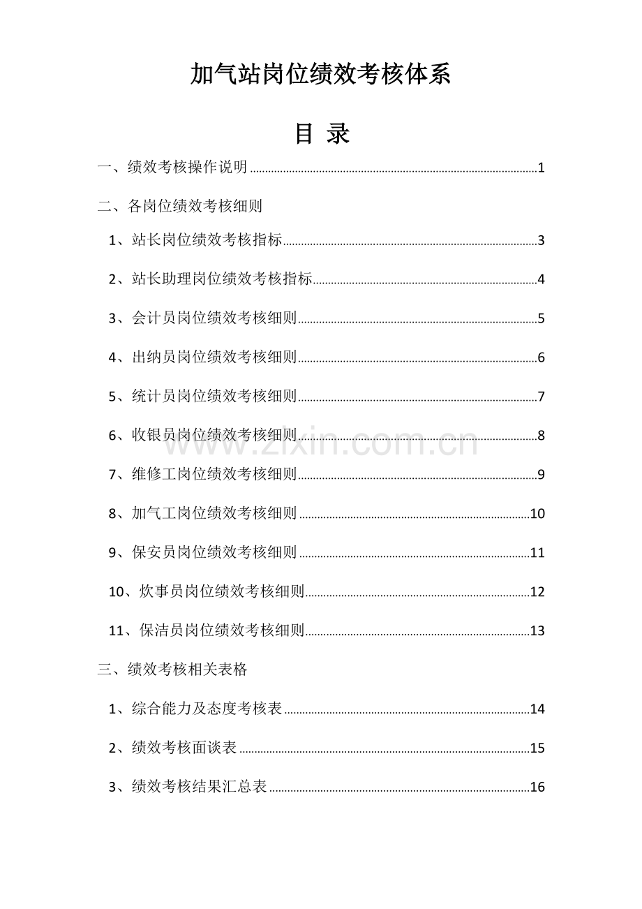 加气站岗位绩效综合考核综合体系.docx_第1页