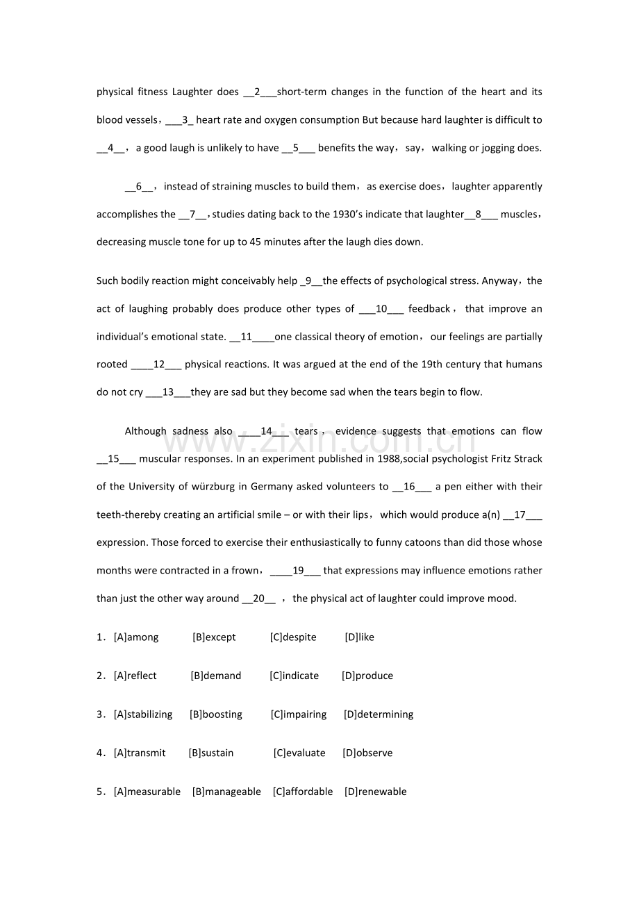 全国研究应用生入学统一考试英语试题及答案.doc_第3页