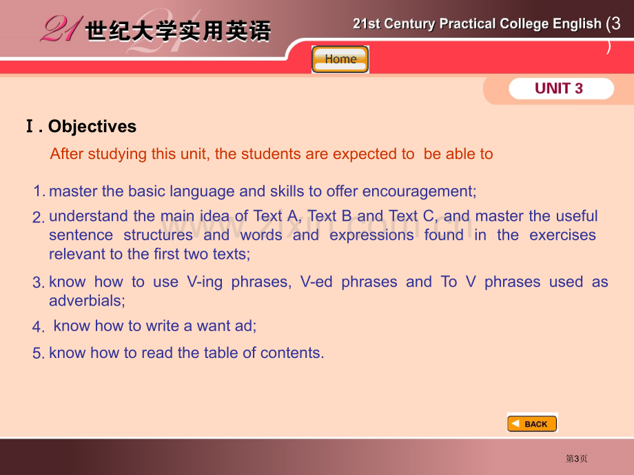 世纪大学实用英语综合教程第三册第三单元市公开课一等奖百校联赛特等奖课件.pptx_第3页