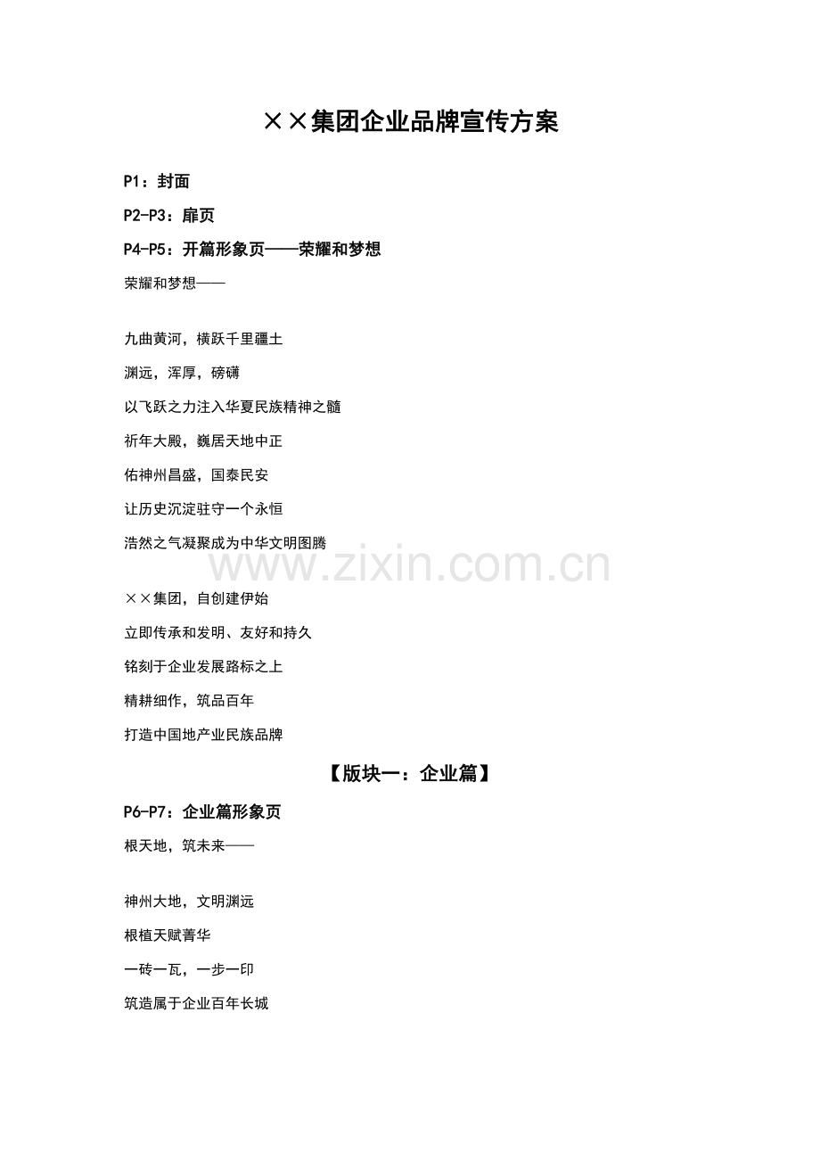 企业品牌宣传专业方案.doc_第1页