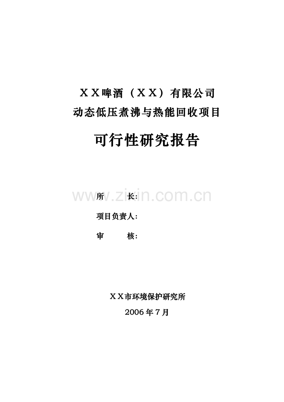 动态低压煮沸与热能回收建设项目建设可行性研究报告.doc_第2页