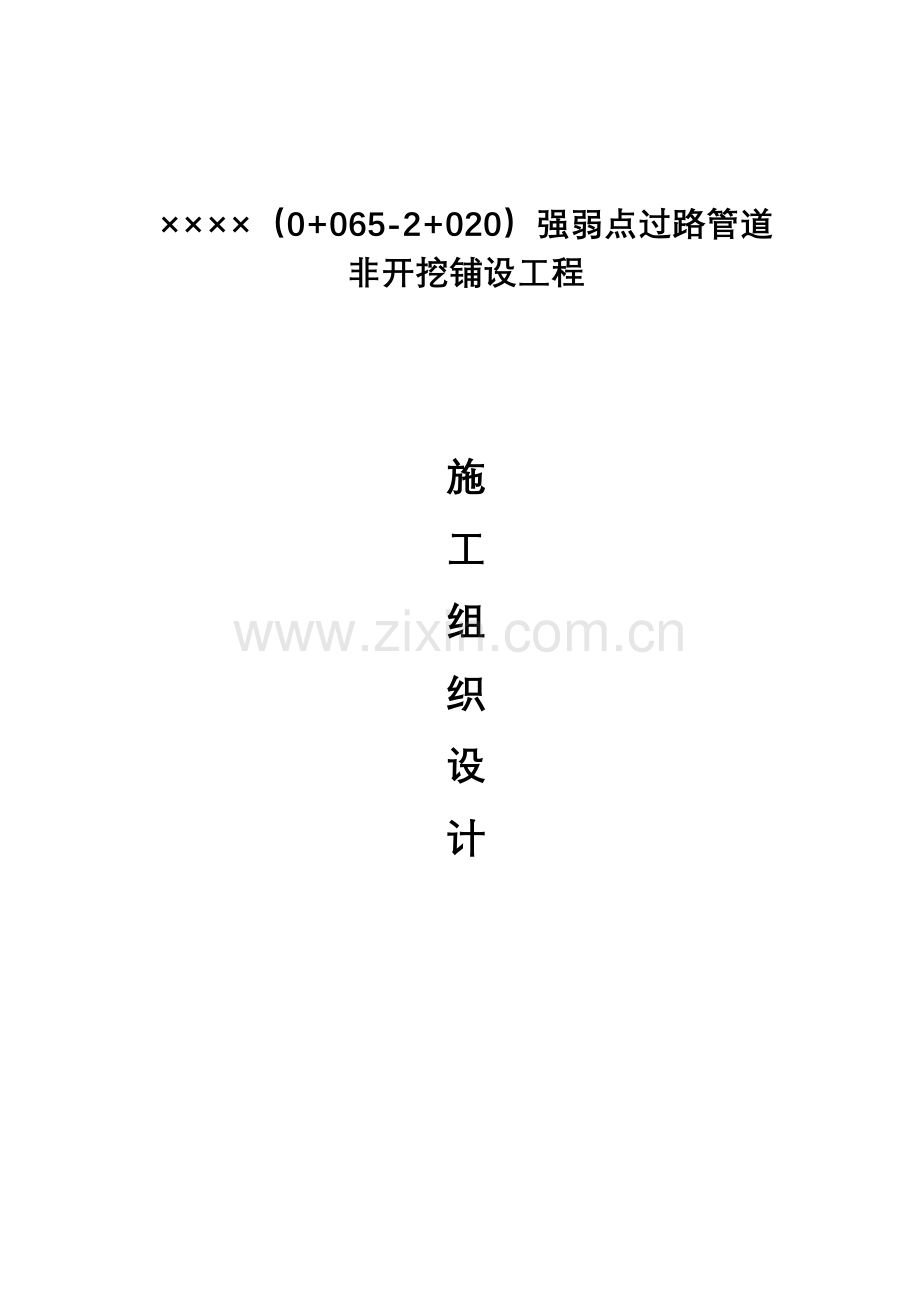 定向非开挖钻孔综合施工专题方案.docx_第1页