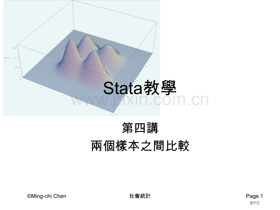 两个群体的比较Stata教学市公开课一等奖百校联赛特等奖课件.pptx_第1页