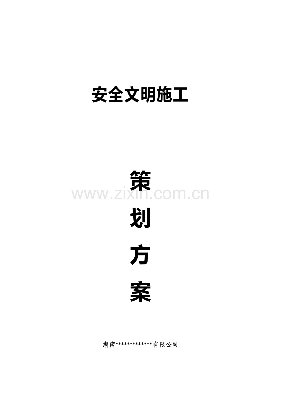 安全文明综合施工专题策划专题方案.docx_第1页