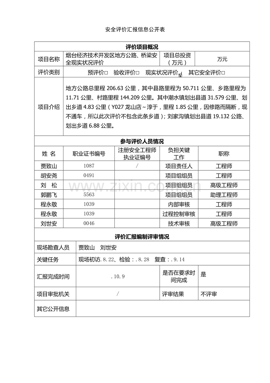 安全评价分析报告信息公开表.doc_第2页