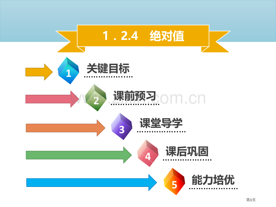 七年级数学上册第一章有理数1.2.4绝对值市公开课一等奖百校联赛特等奖大赛微课金奖PPT课件.pptx_第1页