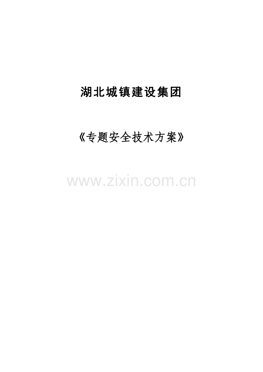 专项安全关键技术专项方案.doc_第1页