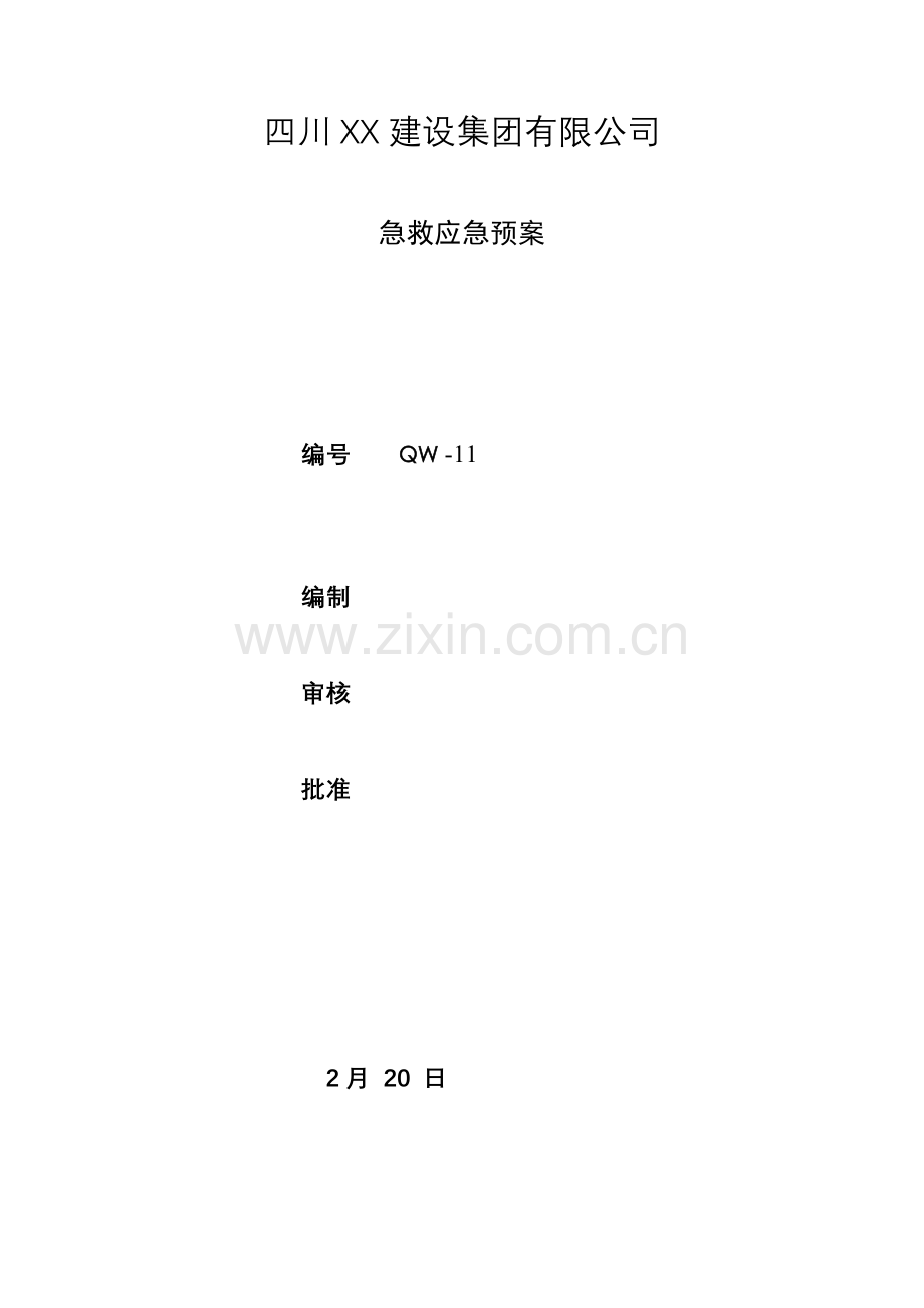 急救应急全新预案全新体系认证.docx_第1页