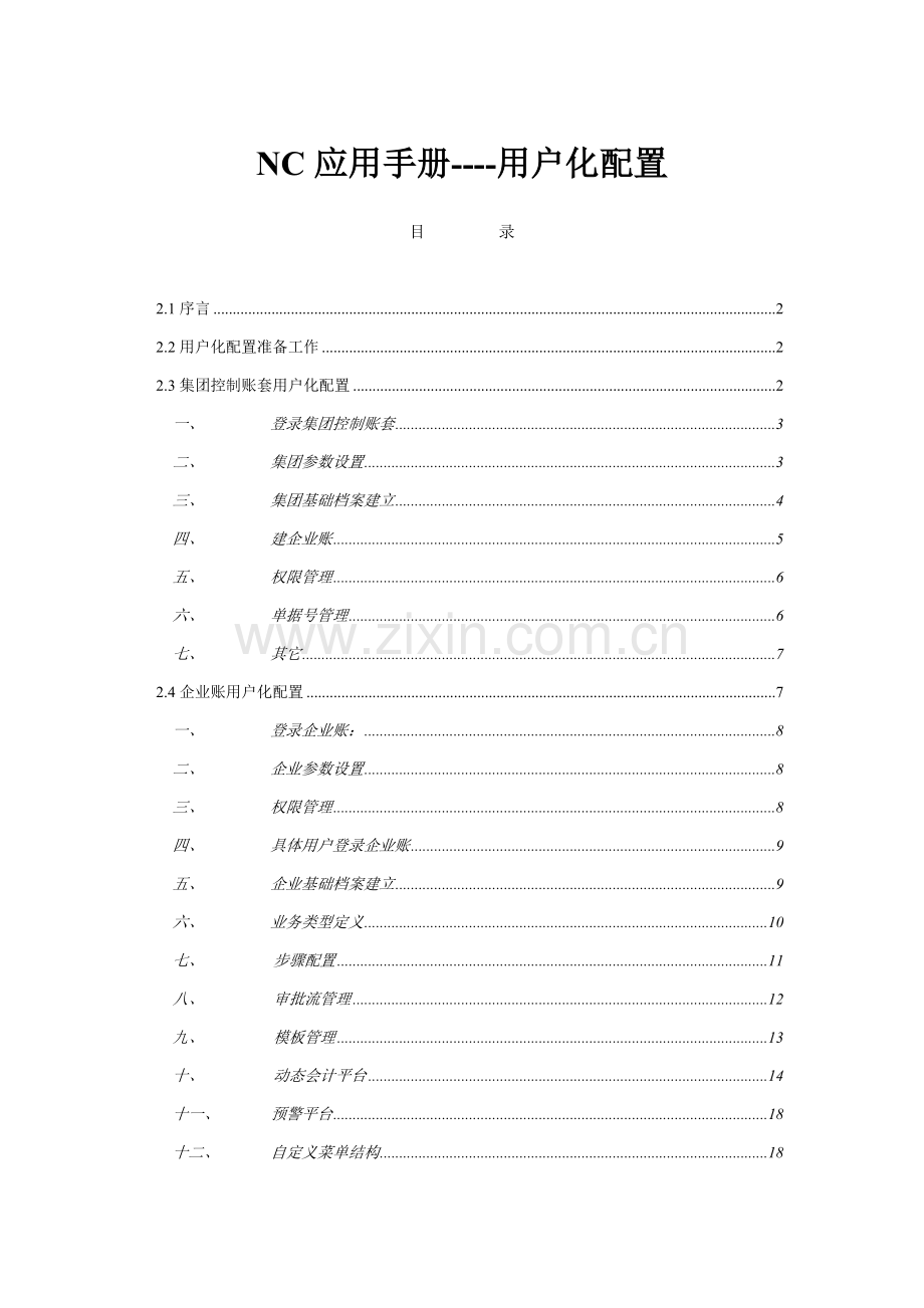 客户化配置应用手册模板.doc_第1页