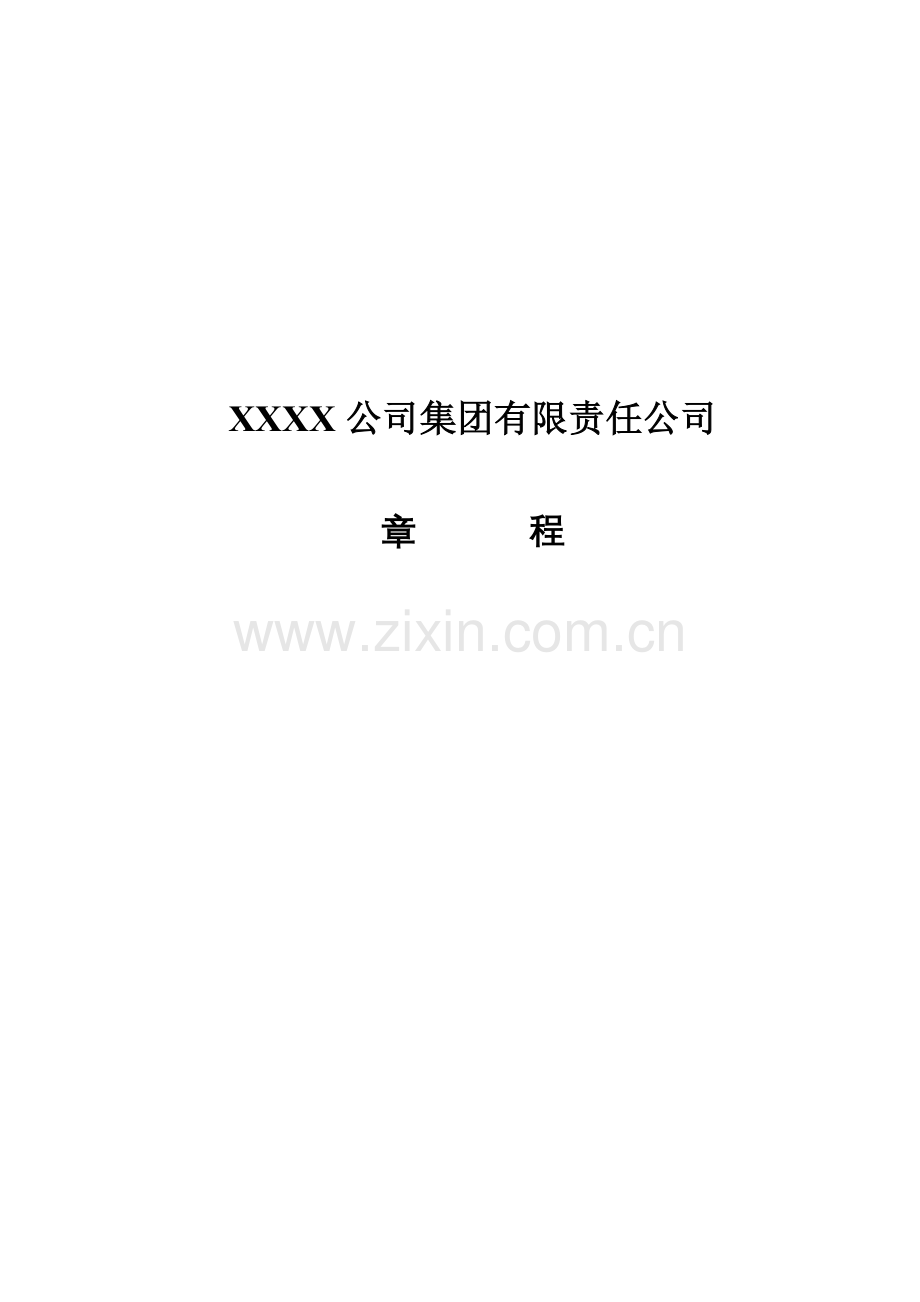 企业集团有限责任公司综合章程.docx_第1页