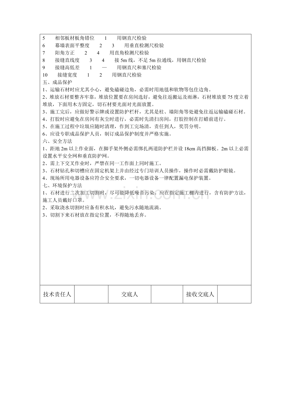 干挂石材关键技术交底.doc_第3页