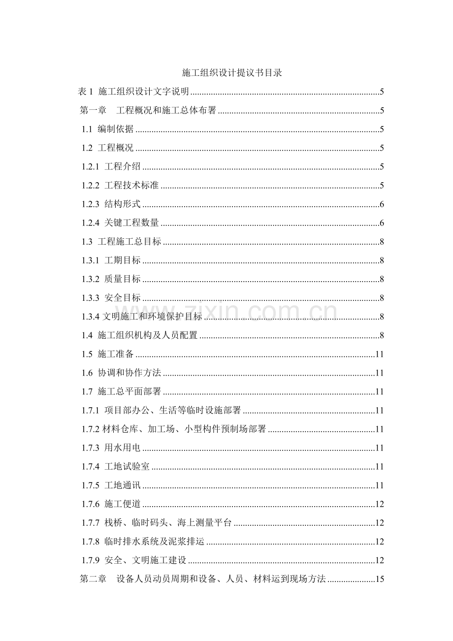 工程施工组织设计建议书模板.doc_第1页