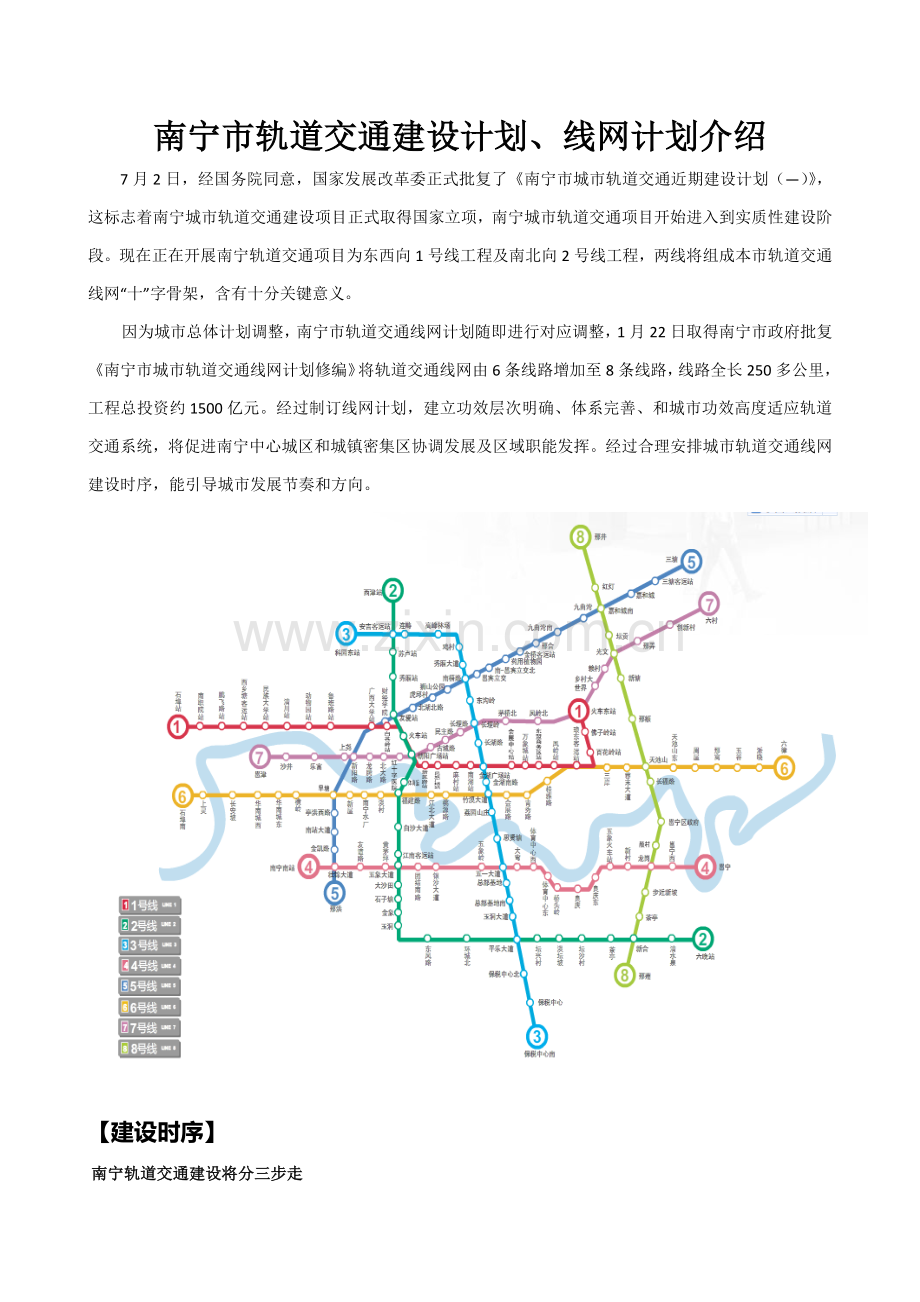 南宁市轨道交通建设综合规划.docx_第1页