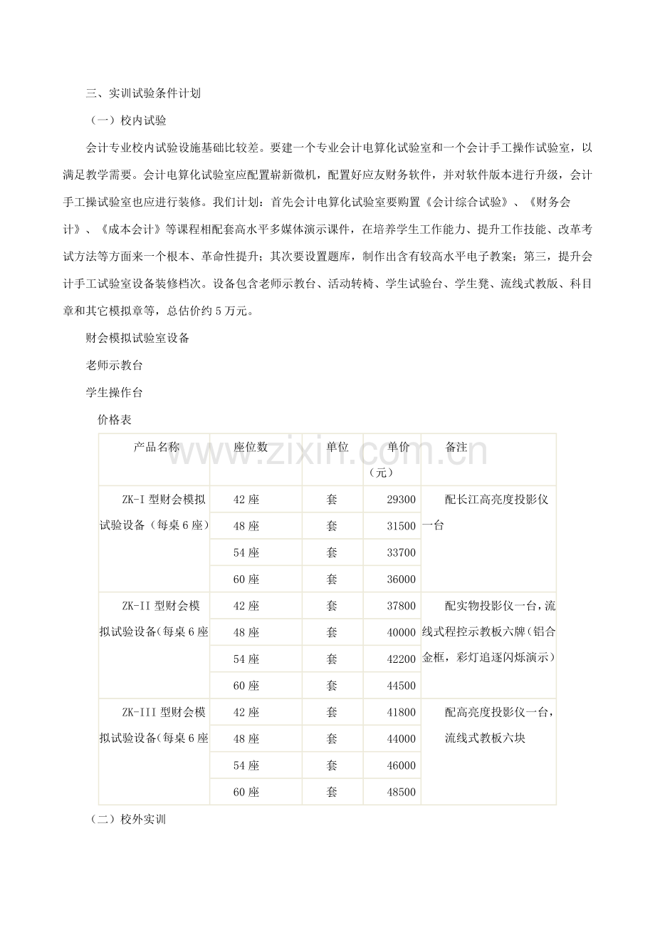 会计专业建设专业方案.doc_第2页