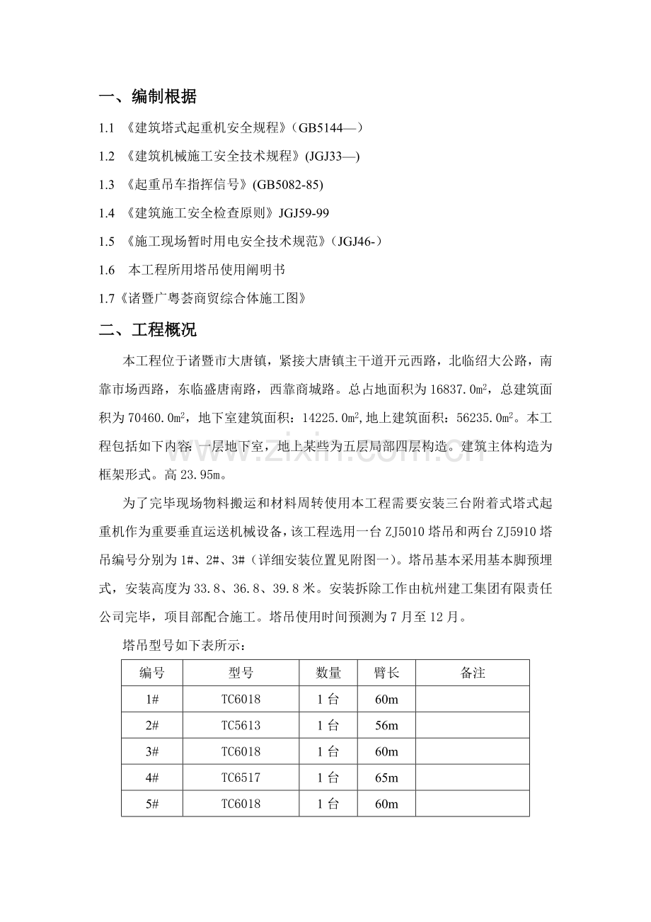 建筑工程综合项目工程群塔作业综合项目施工专项方案.doc_第2页