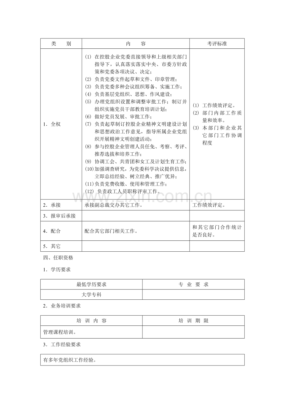 党委办公室主任职位新版说明书.doc_第2页