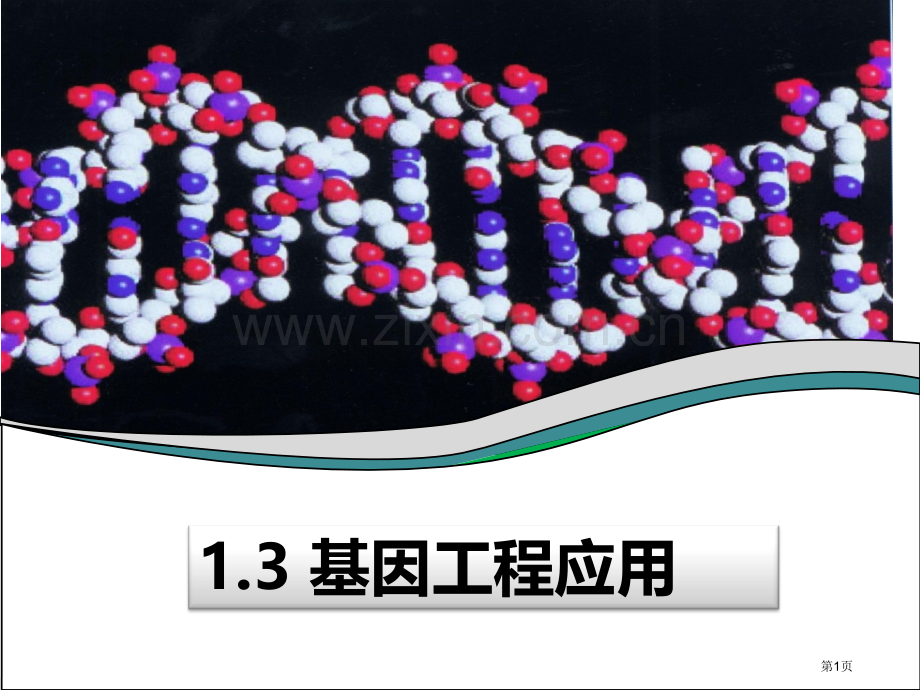 人教版教学13帅老衲出品基因工程的应用省公共课一等奖全国赛课获奖课件.pptx_第1页