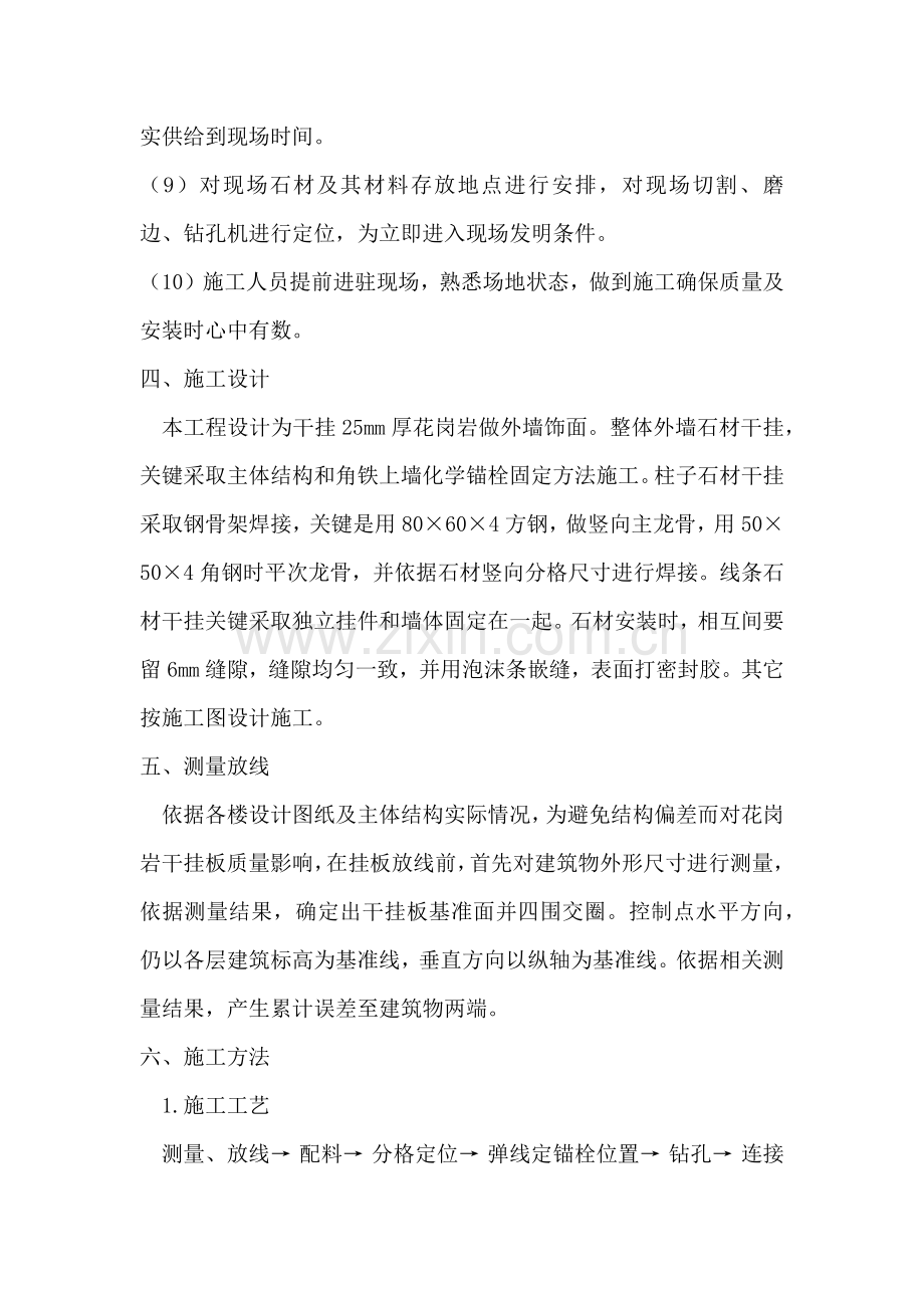 外墙面石材及GRC干挂综合标准施工专业方案.docx_第3页