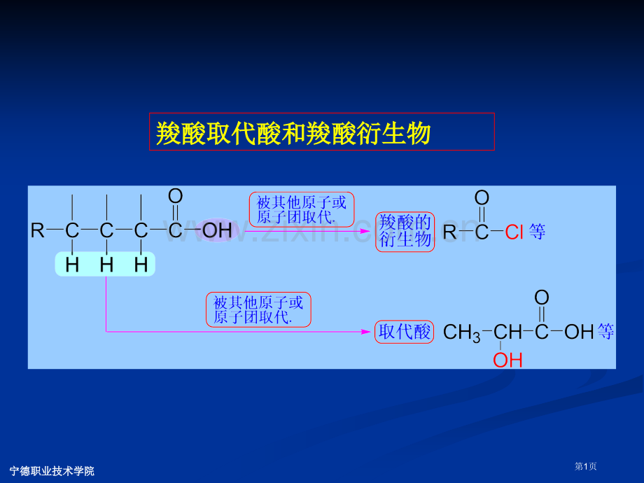 取代酸羧酸衍生物省公共课一等奖全国赛课获奖课件.pptx_第1页