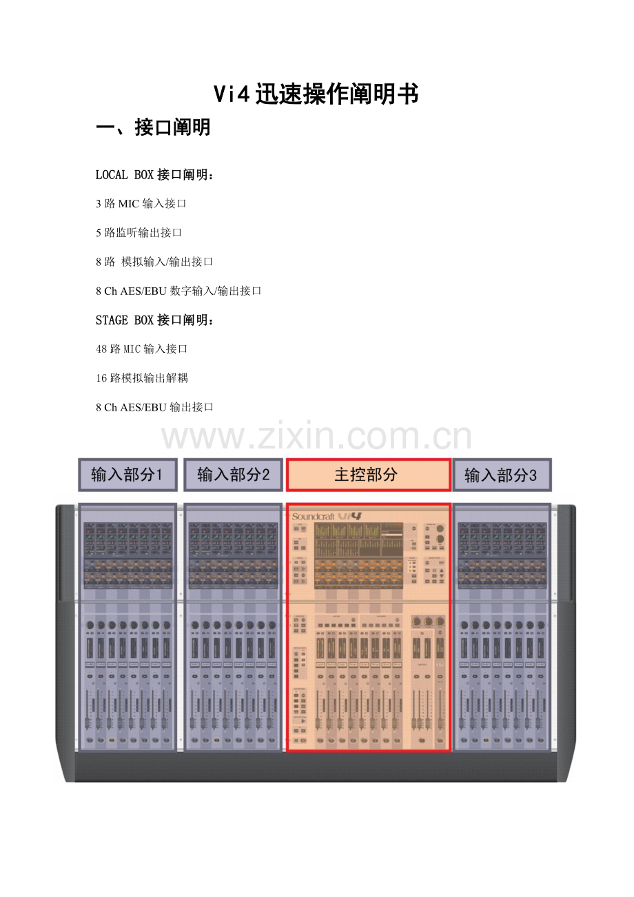 Vi调音台专项说明书.docx_第1页