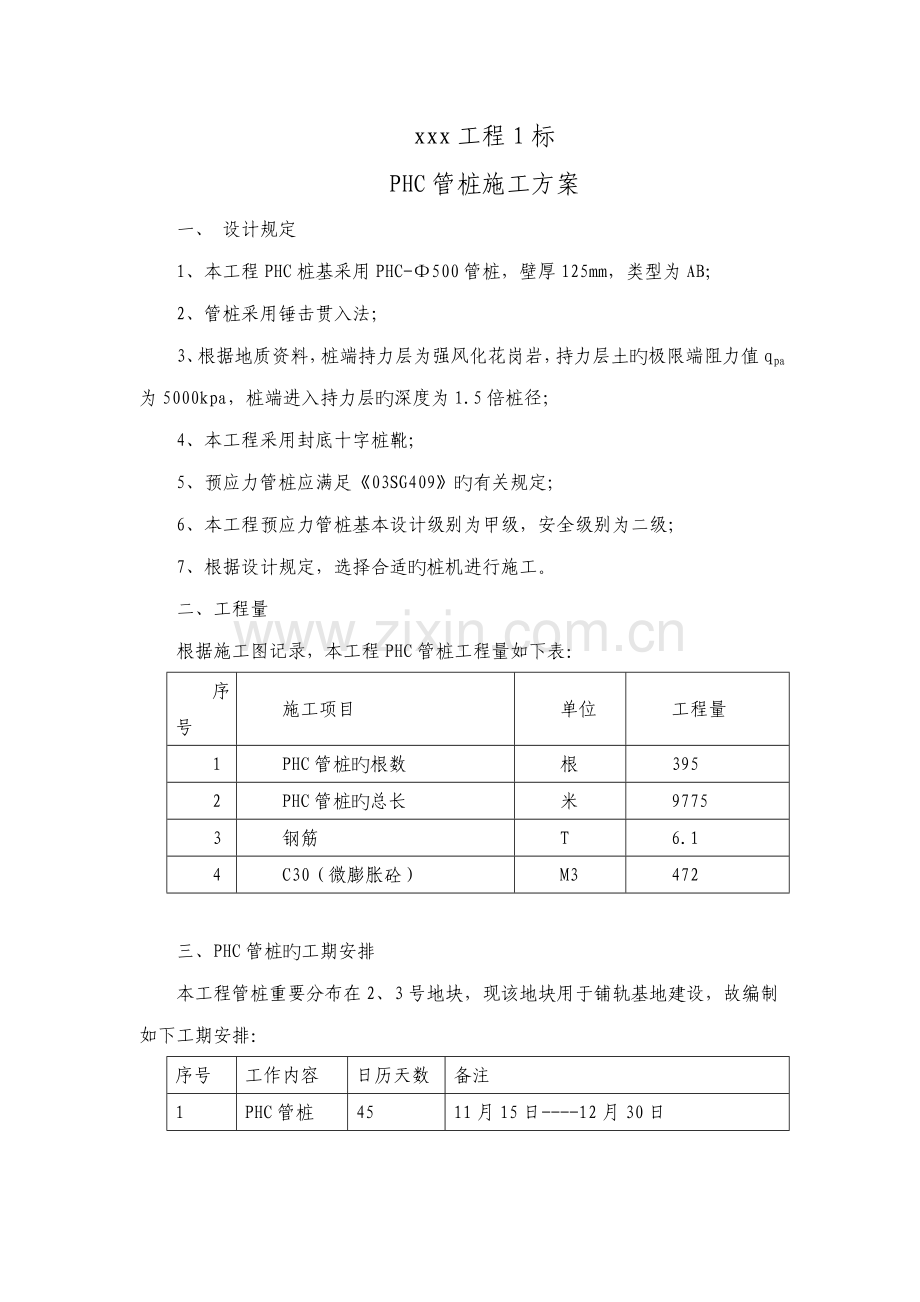 PHC管桩综合施工专题方案范文.docx_第1页