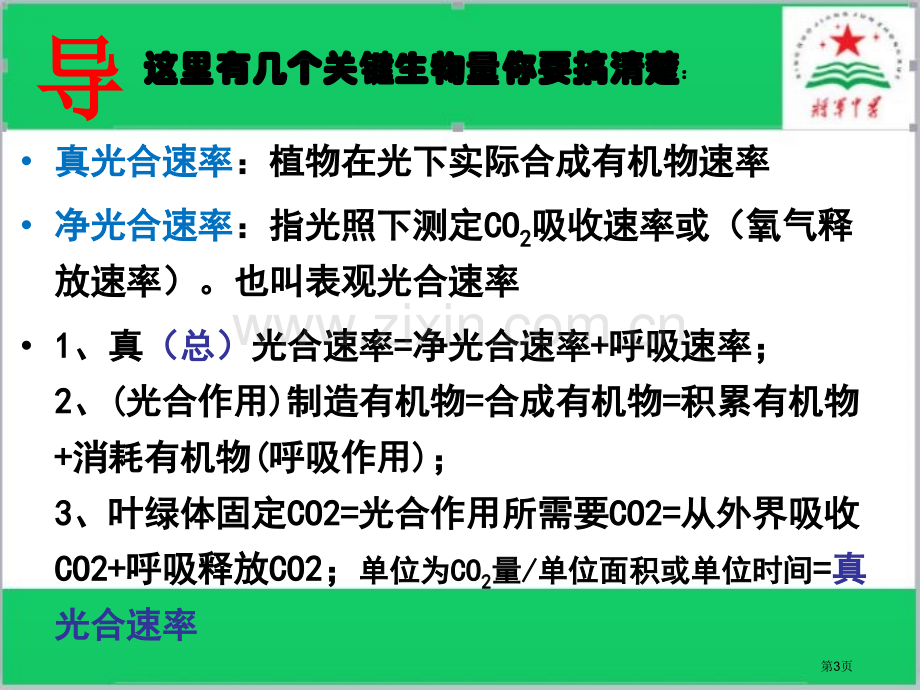 影响光合作用的曲线分析省公共课一等奖全国赛课获奖课件.pptx_第3页