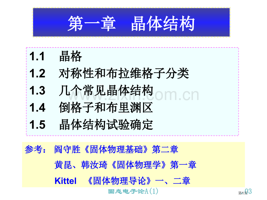 固体物理学A省公共课一等奖全国赛课获奖课件.pptx_第1页