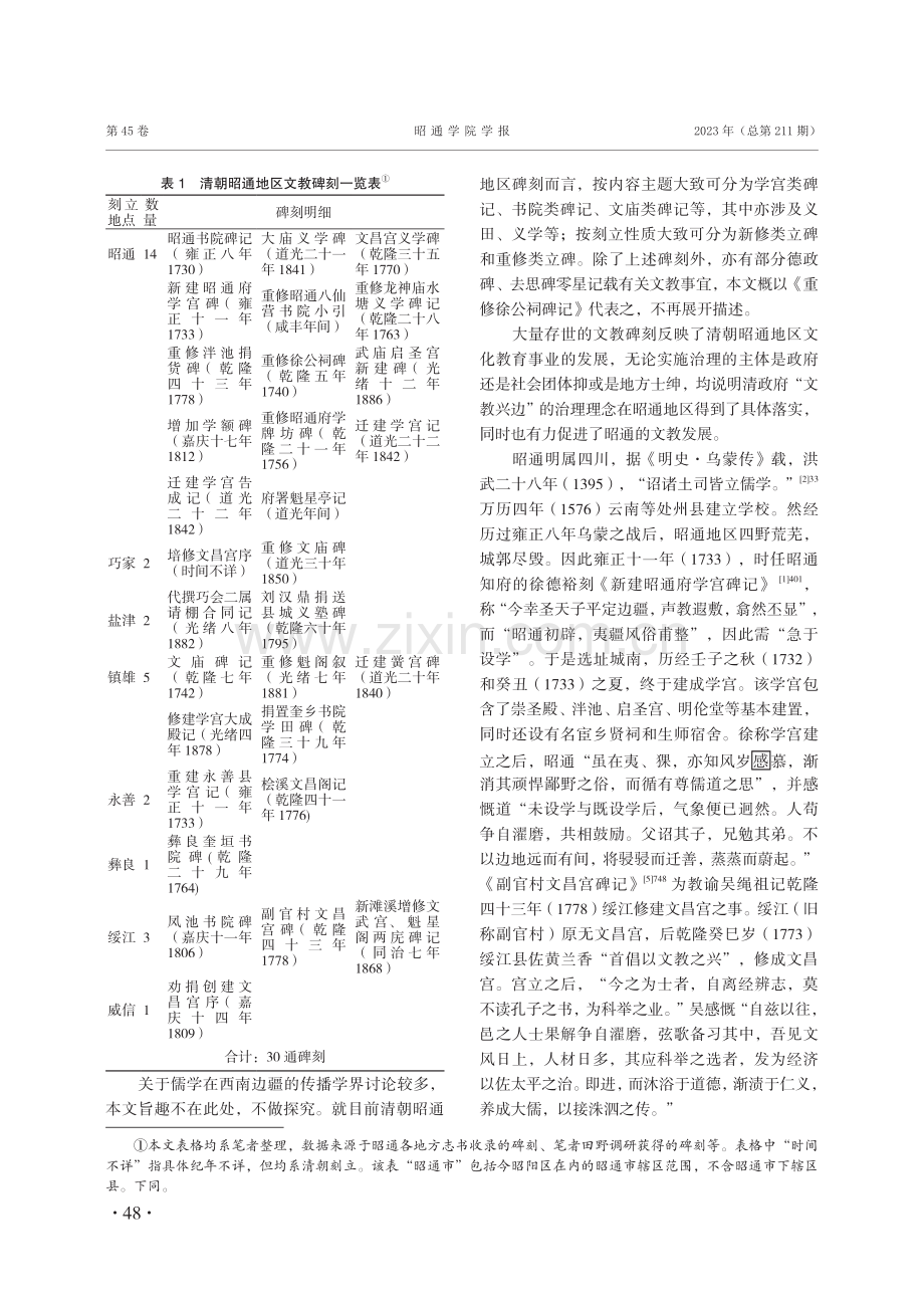 碑刻所见清代昭通地区的地方治理.pdf_第2页