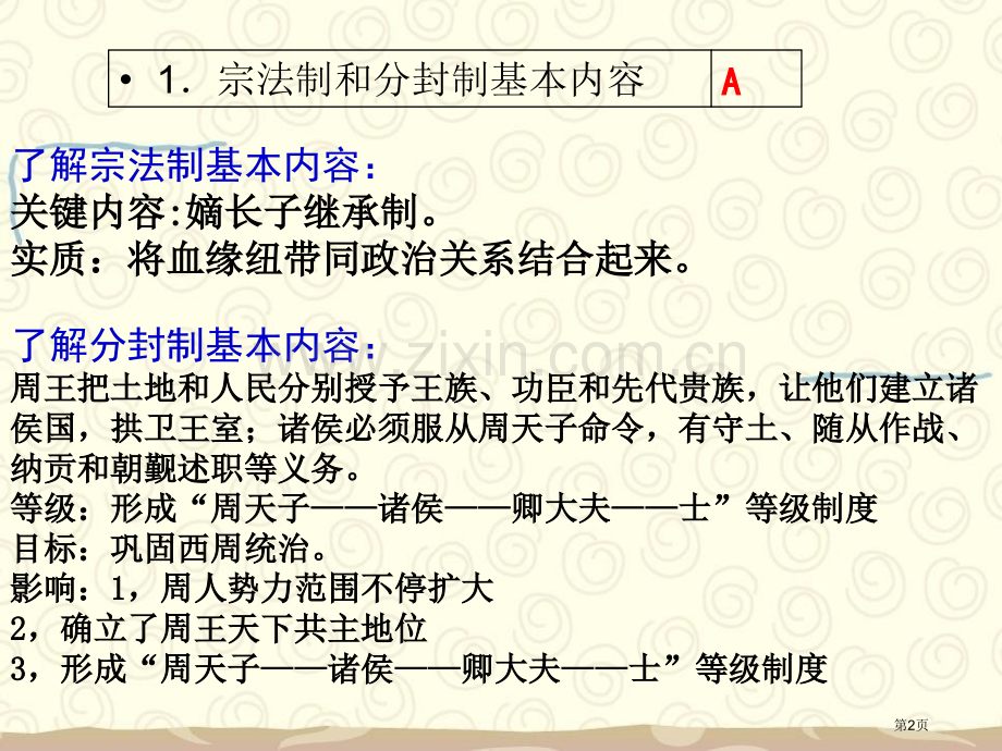 历史必修一重点知识梳理市公开课一等奖百校联赛特等奖课件.pptx_第2页