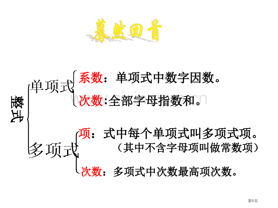 多项式升幂排列和降幂排列市公开课一等奖百校联赛获奖课件.pptx_第1页