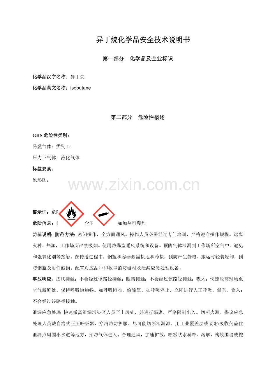 异丁烷安全关键技术说明指导书.doc_第1页