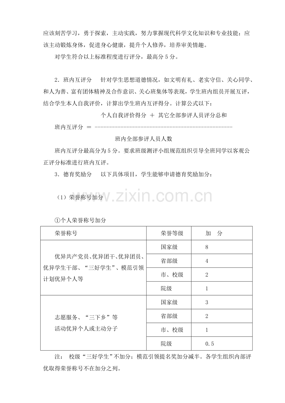 华南农业大学综合重点工程学院本科生综合测评及评优实施新版细则.doc_第2页